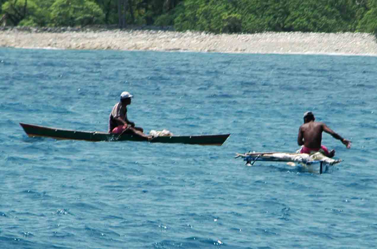 20 - Rep. de Kiribati - Fanning Island, pescadores polinesios